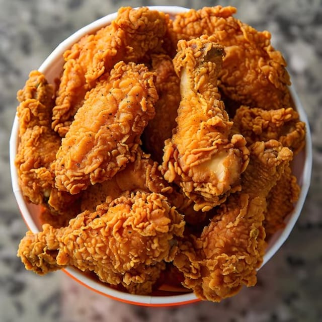 Broast chicken.