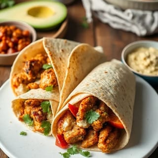 Crispy Chicken on Pita