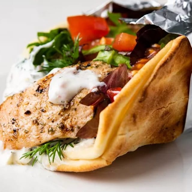 Gyro Wrap with Fries.
